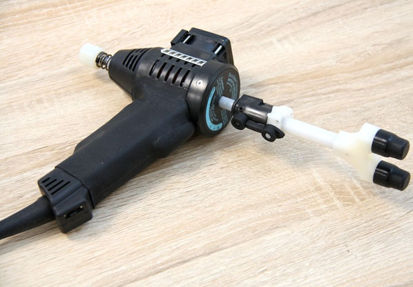 ArthroStim adjusting instrument in use at a Dion Services clinic
