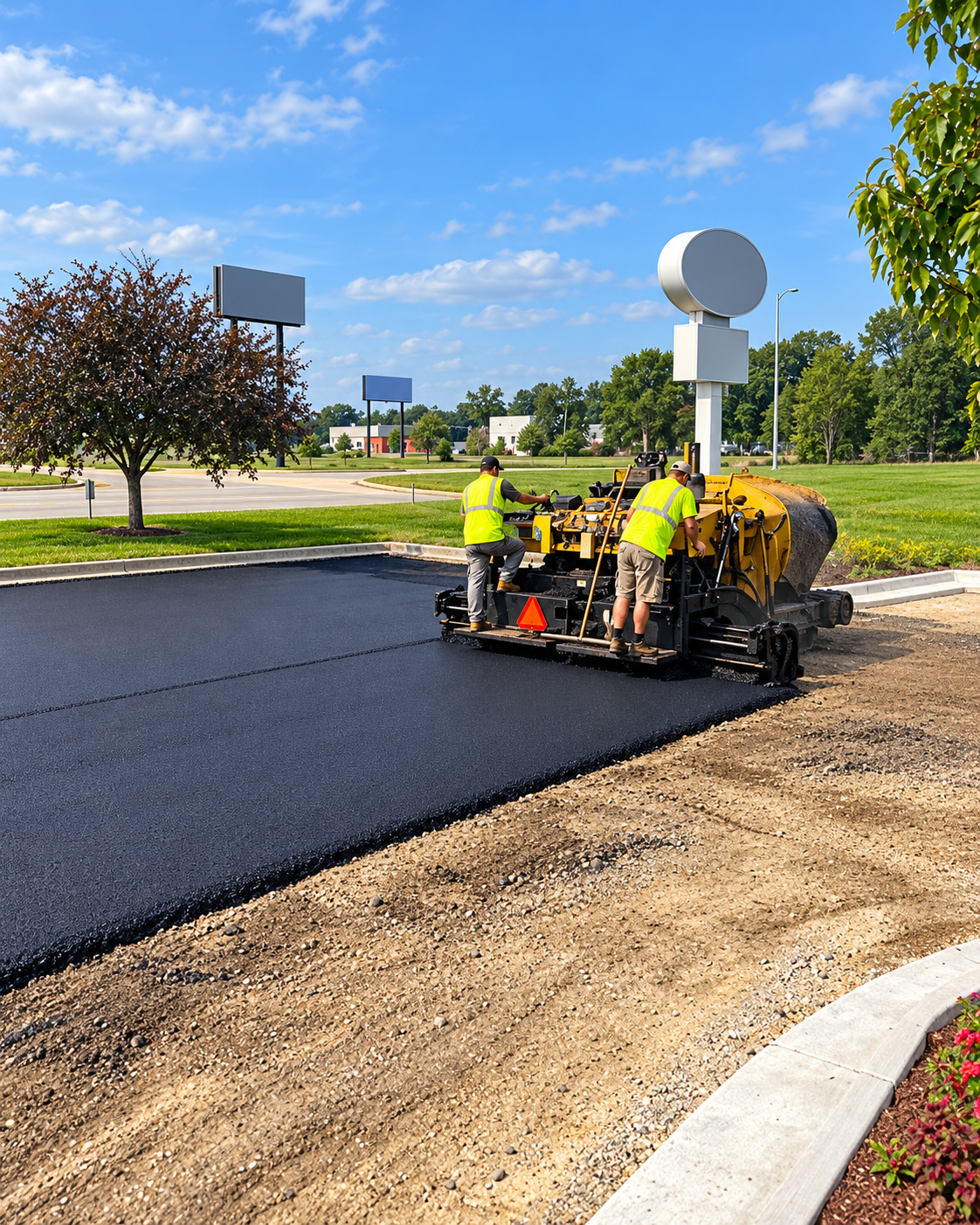 Columbus Parking Lot Paving