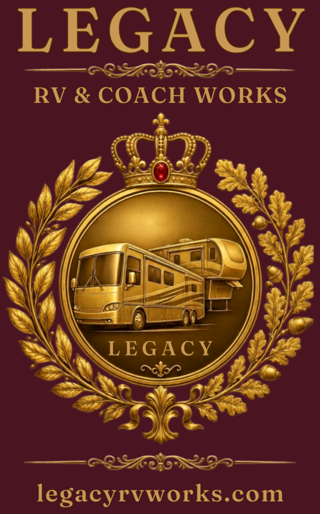 Legacy RV & Coach Works crest logo