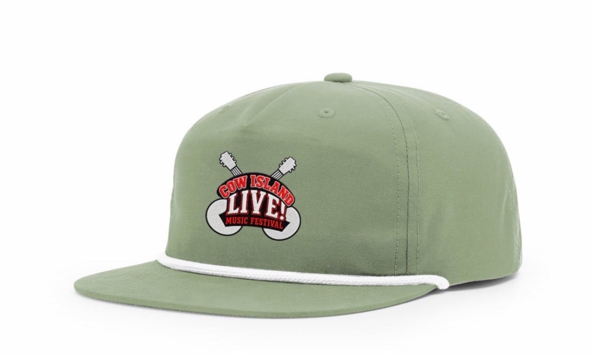 Cow Island LIVE! hat in green