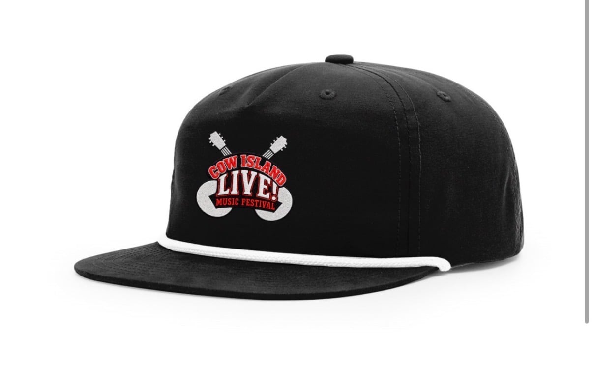 Cow Island LIVE! hat in black