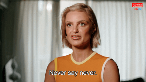 Woman from Married at First Sight saying the great Justin Bieber said it himself