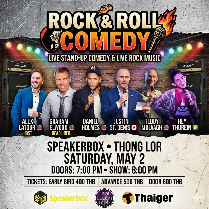 Rock and Roll Comedy — LLL Comedy bangkok