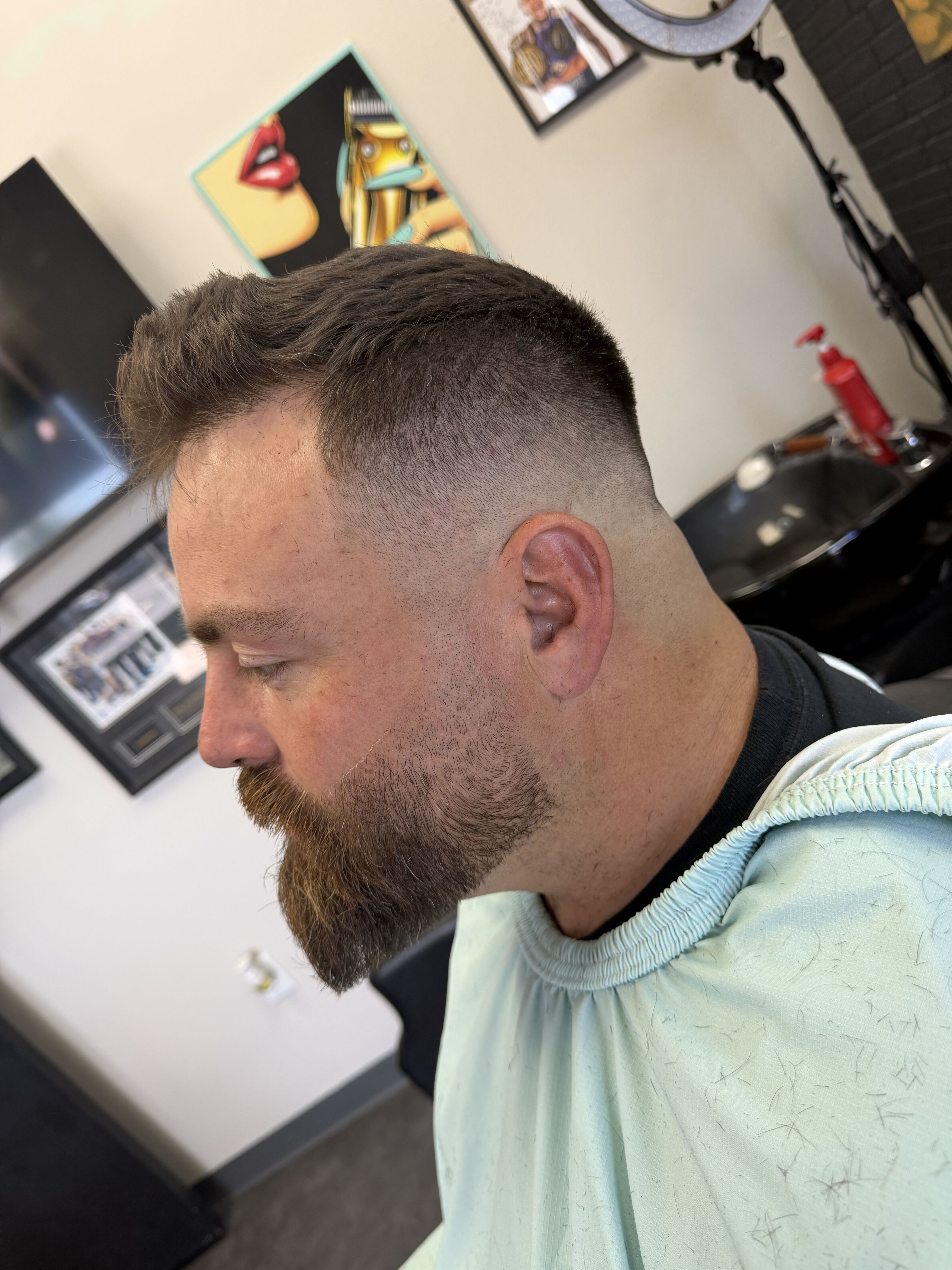 Haircut and beard combo