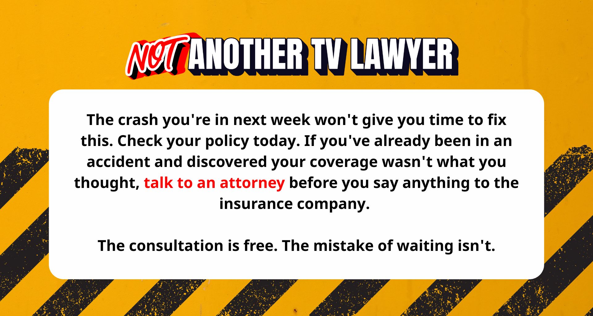 Talk to an attorney