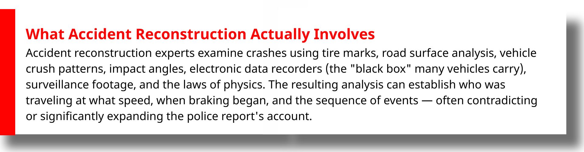 accident reconstruction
