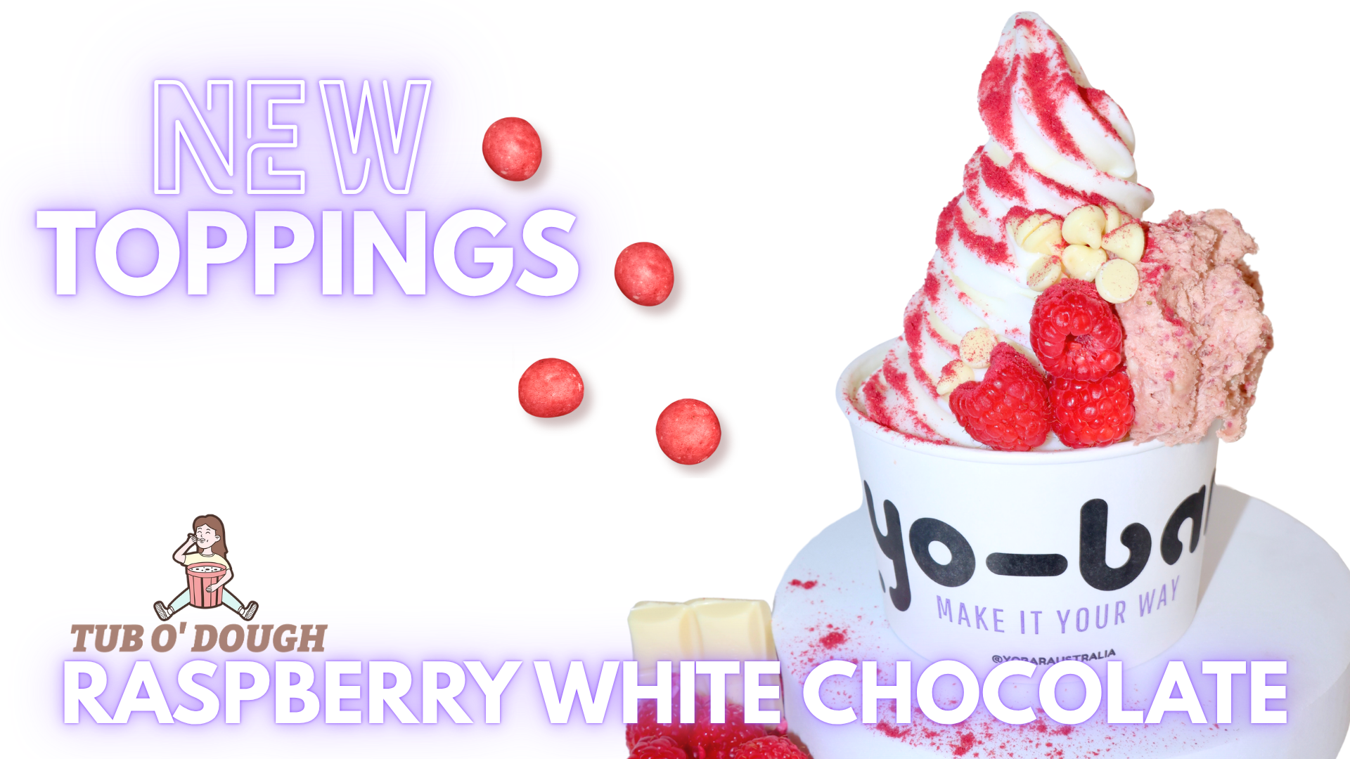 new raspberry white chocolate cookie dough