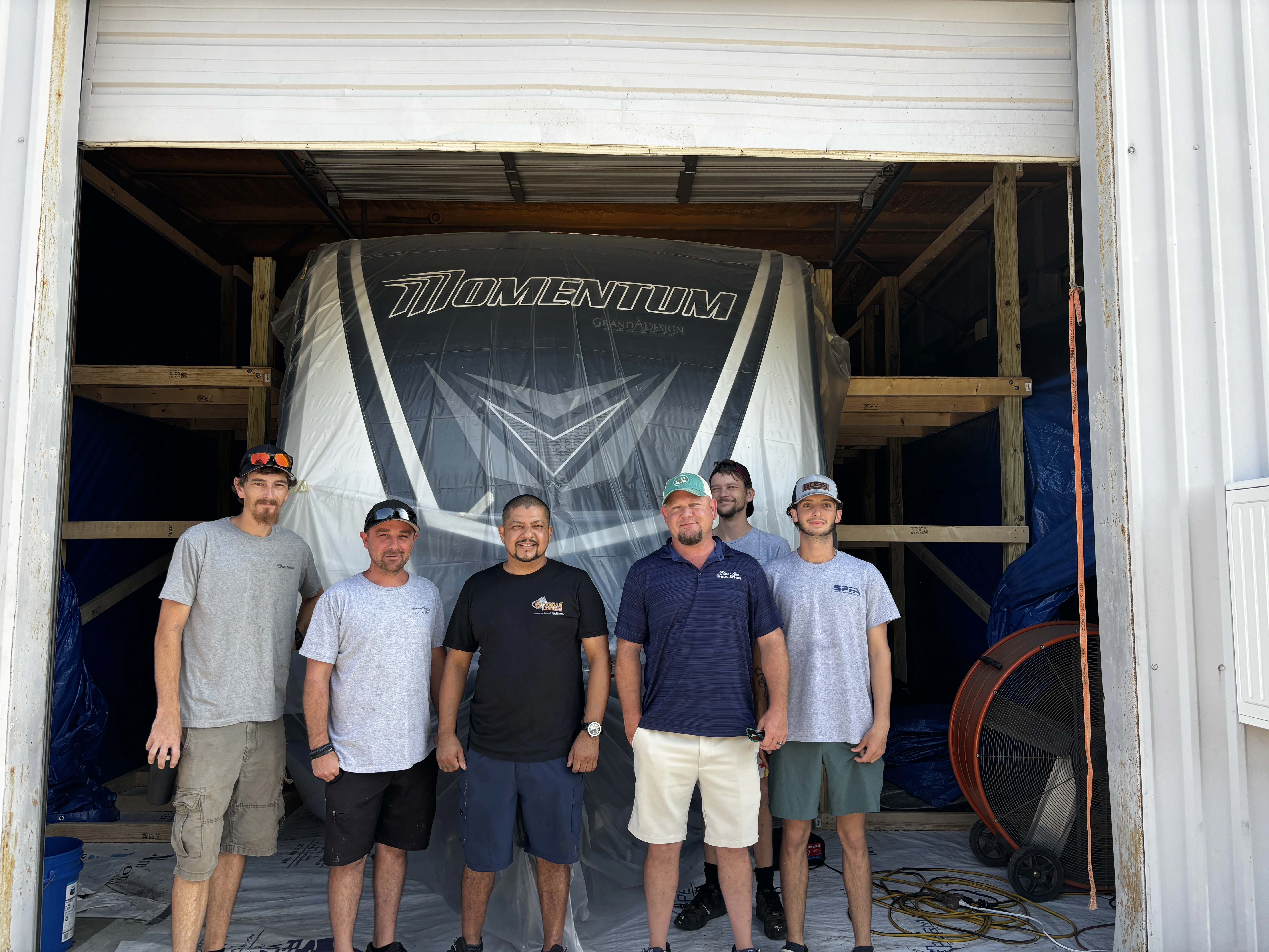 Sealed and coated RV roof in Panama City FL with UV-resistant protective coating applied professionally