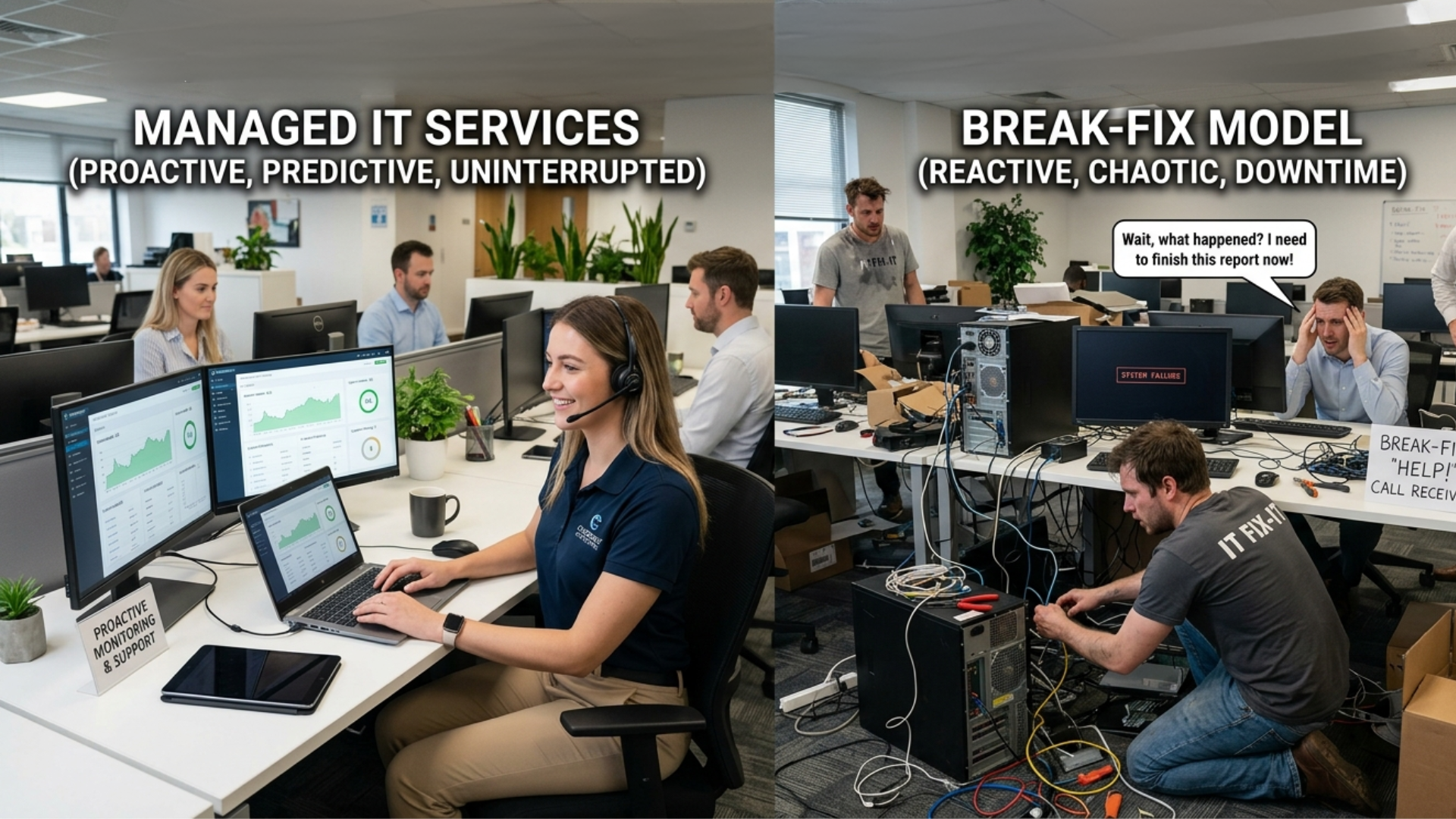 Managed IT vs. Break-Fix: What's the Real Difference (and Why It Matters for Your Business)?