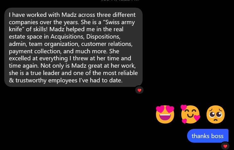 Client review of EVO