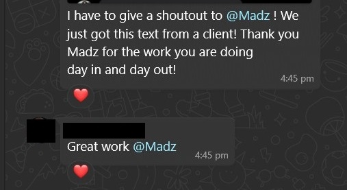 Client review of EVO