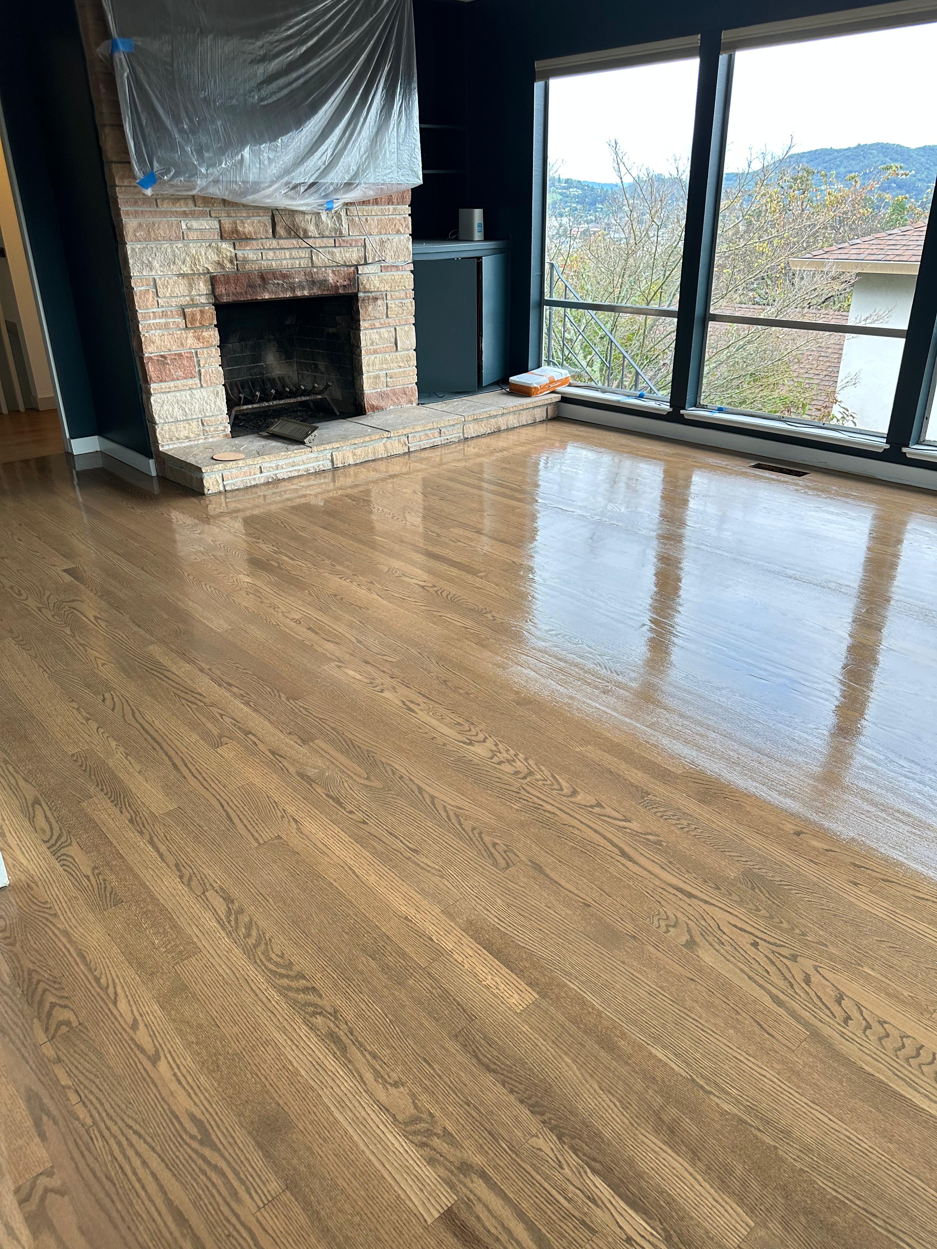 Engineered floor installation in Concord