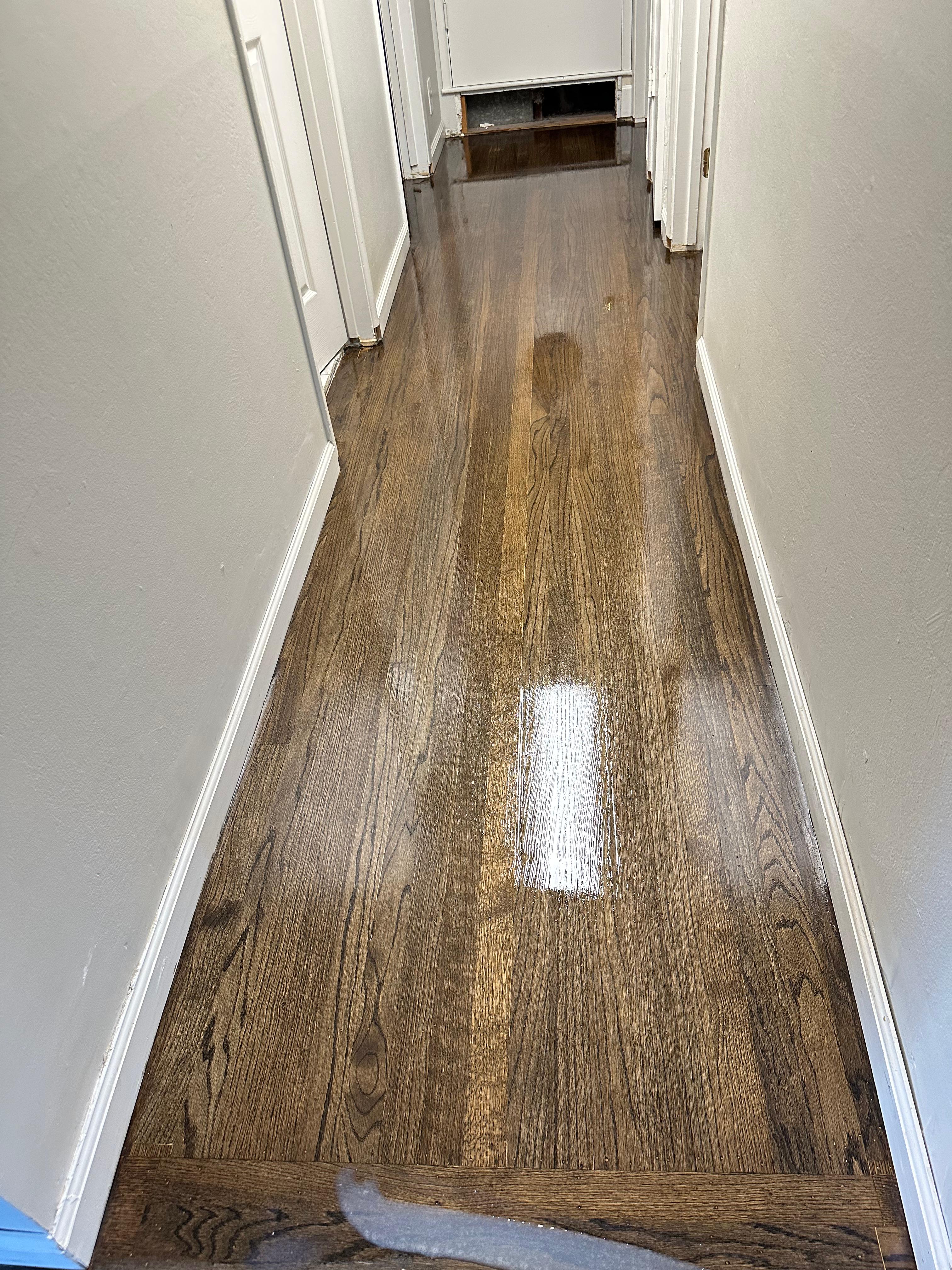 Engineered floor installation