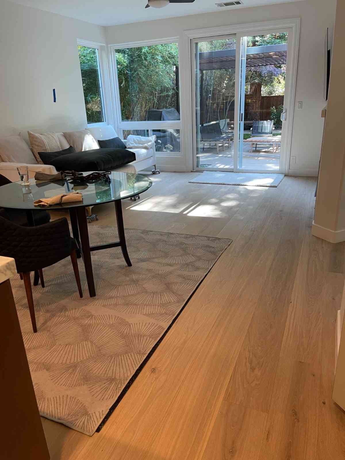 Engineered floor installation in Concord