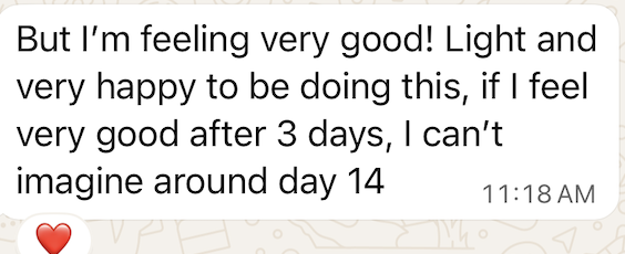 Client message testimonial 3