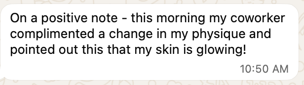 Client message testimonial 2