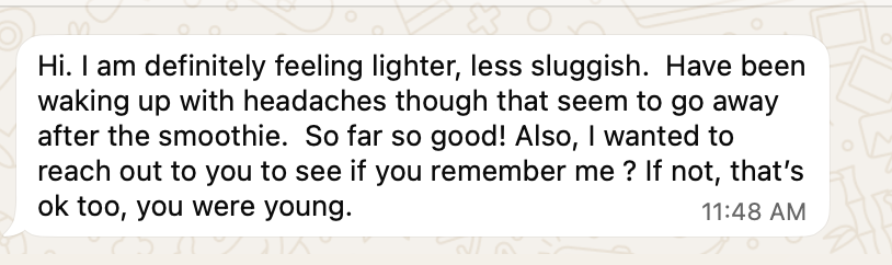 Client testimonial