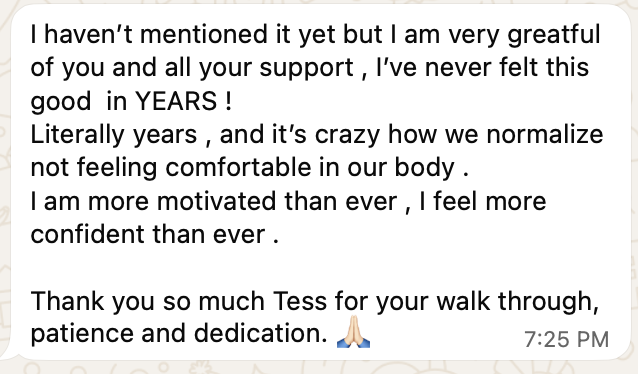 Client testimonial