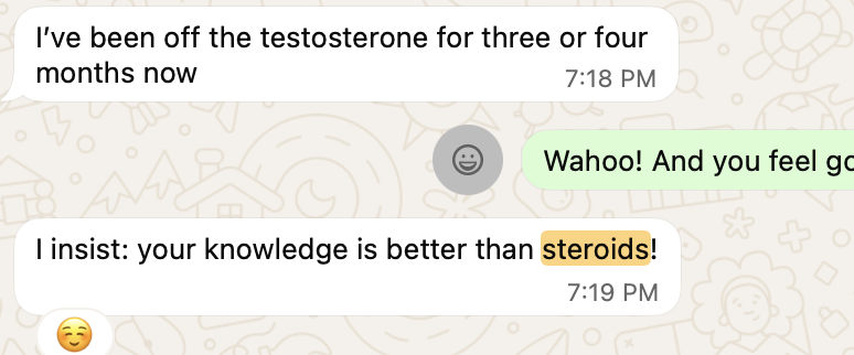 Client testimonial