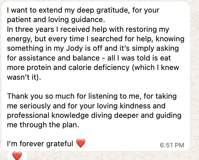 Client testimonial