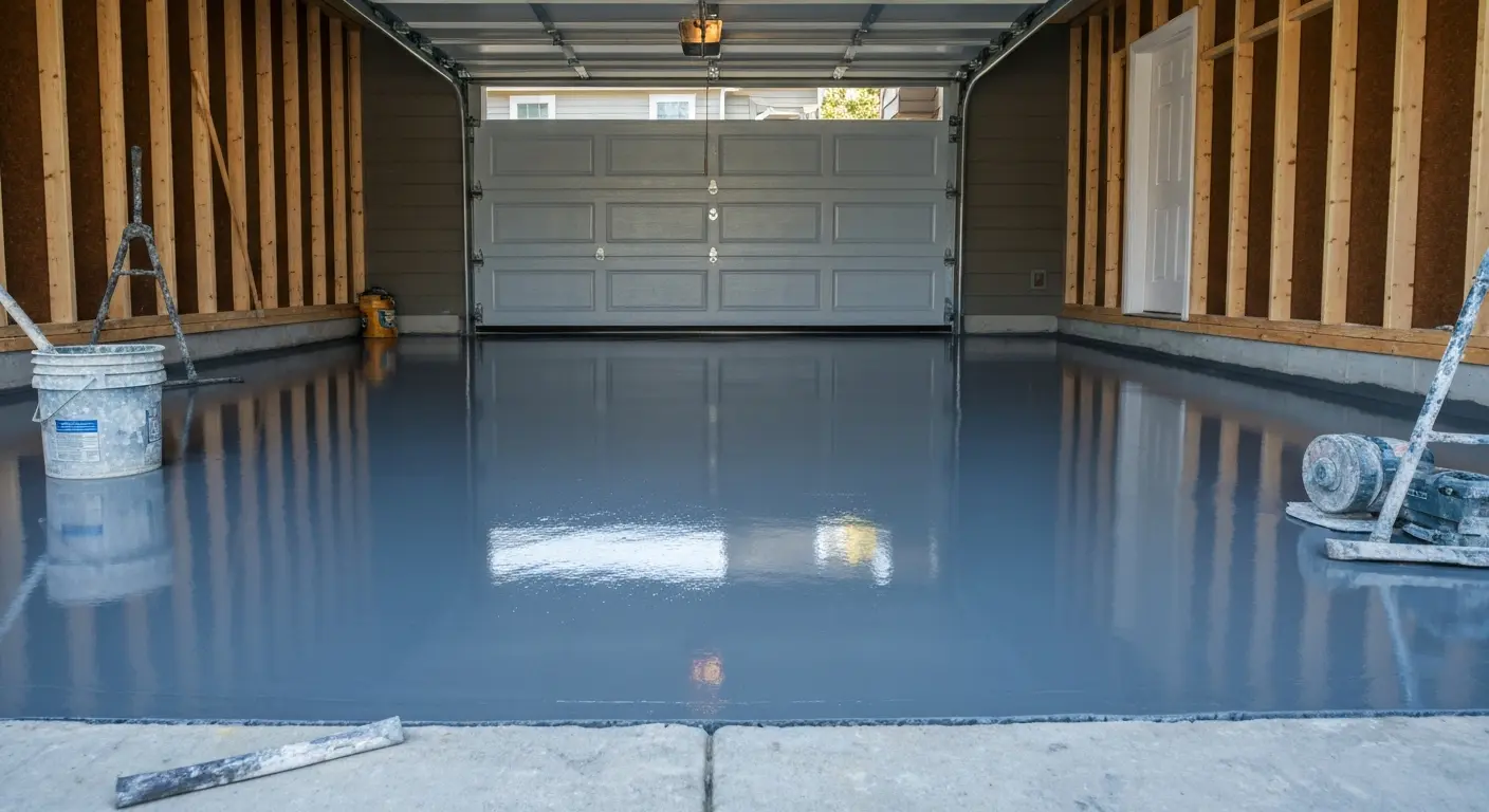Polished concrete floor