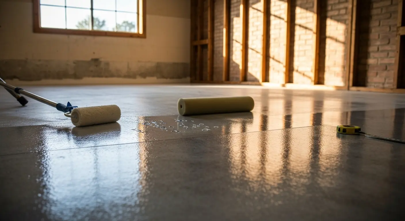 Polyurethane coated floor