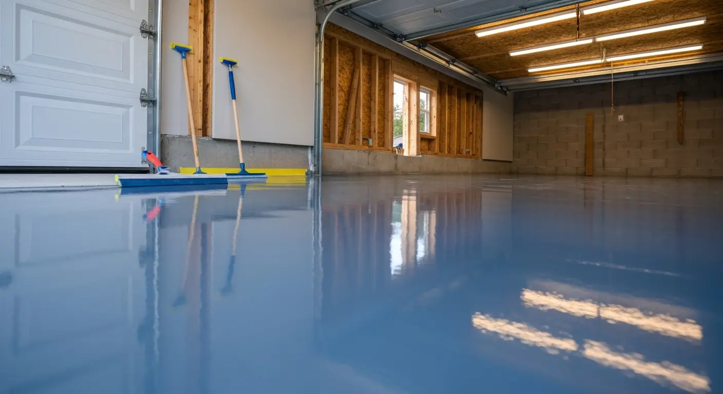 Epoxy garage floor