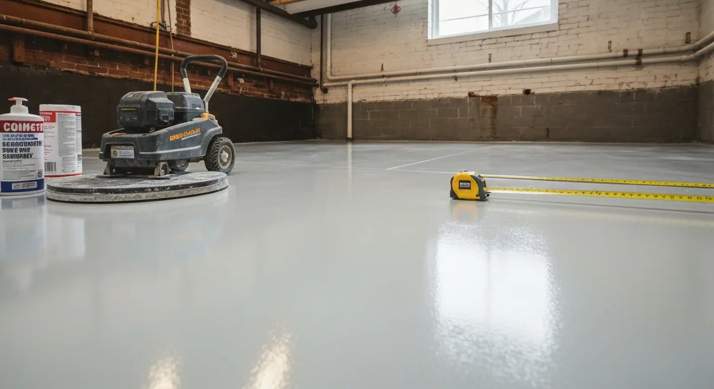 Garage floor preparation