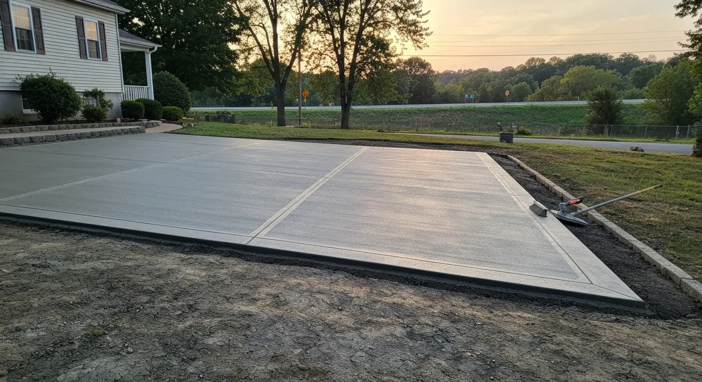 Concrete driveway in Mars PA