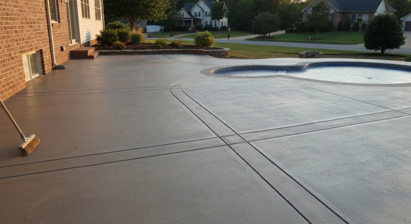 Patio and pool pad concrete