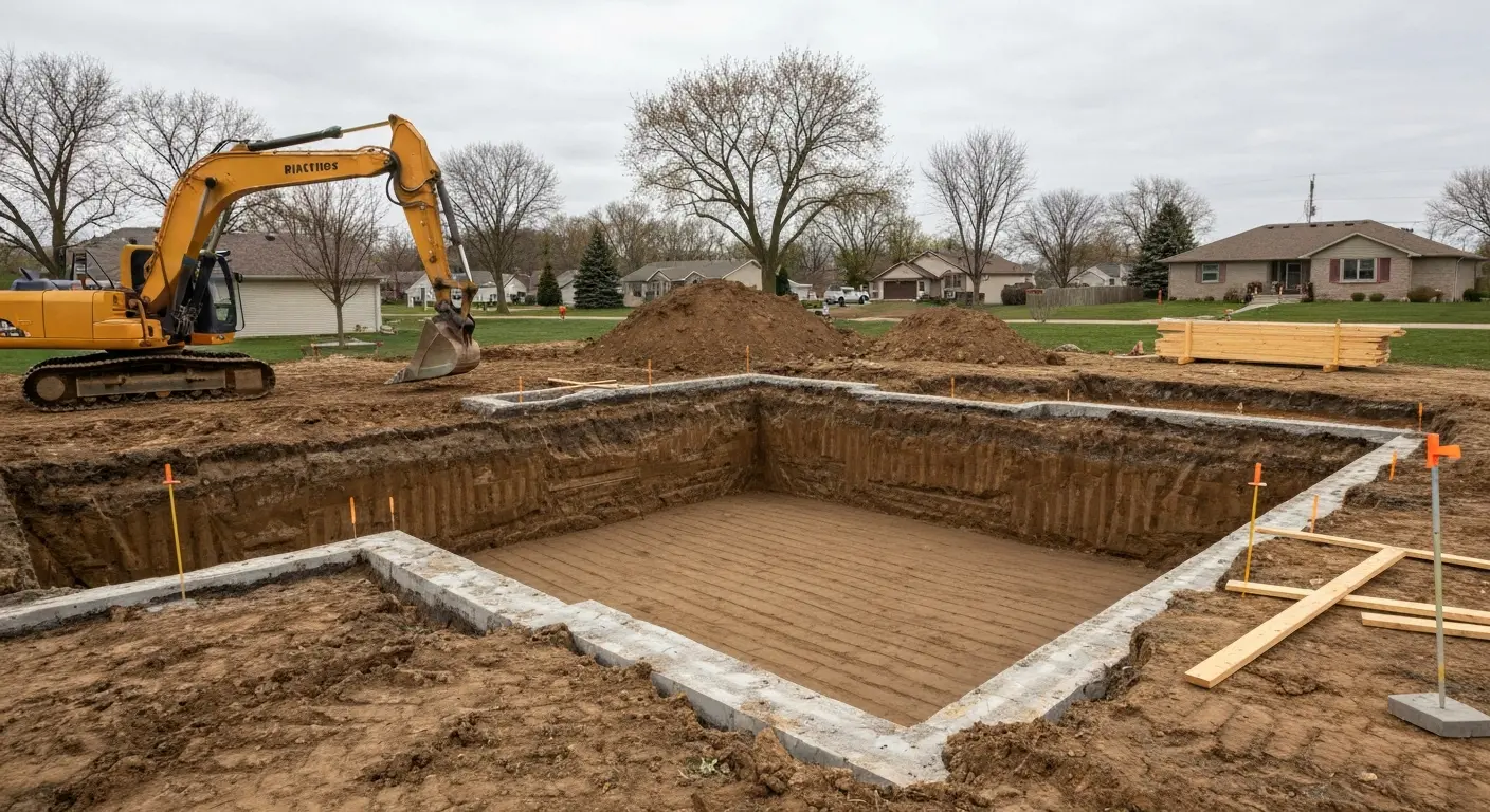 New basement excavation project