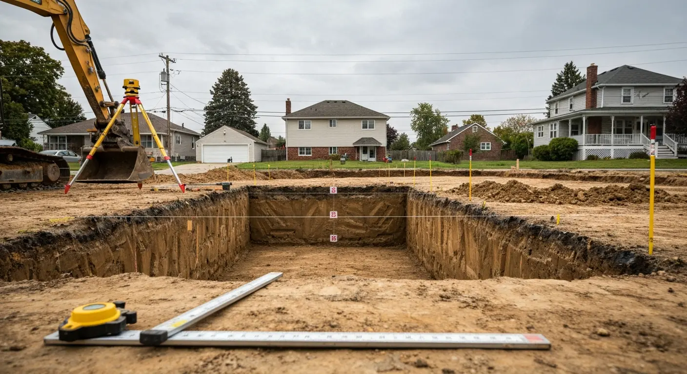 Foundation excavation