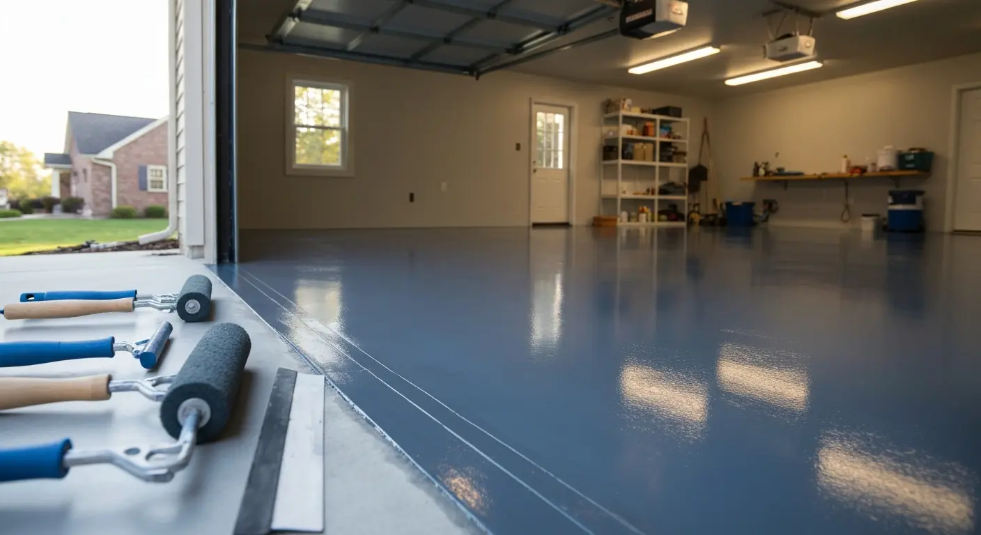 Epoxy garage floor