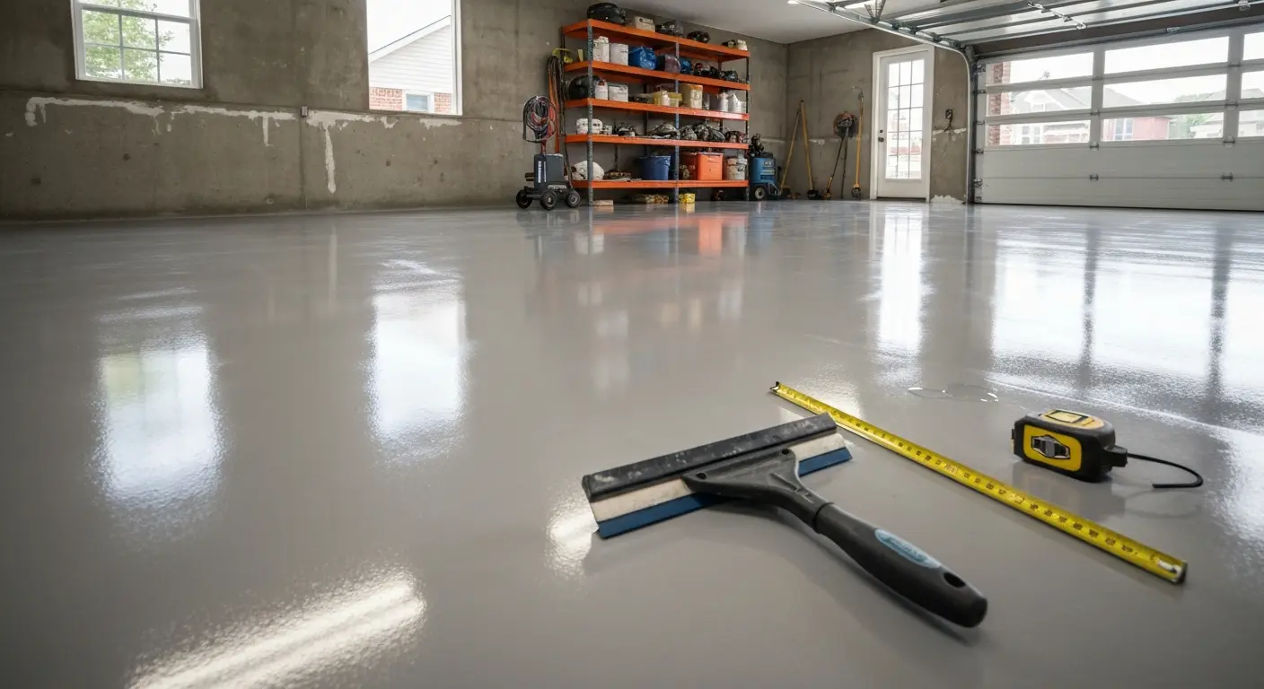 Epoxy garage floor