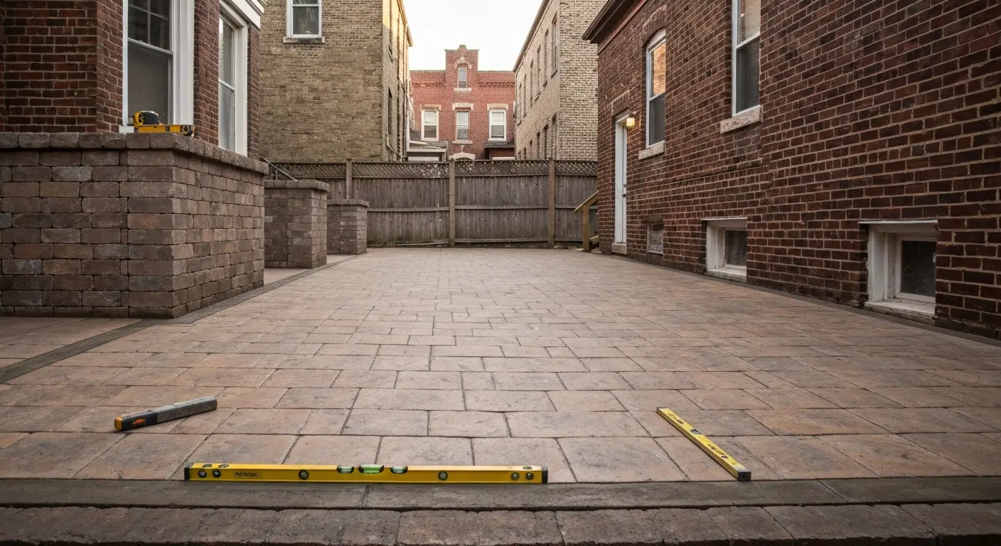 Custom patio installation