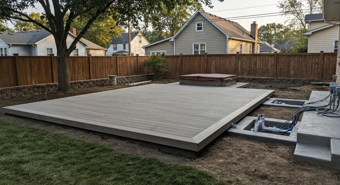 Hot tub pad