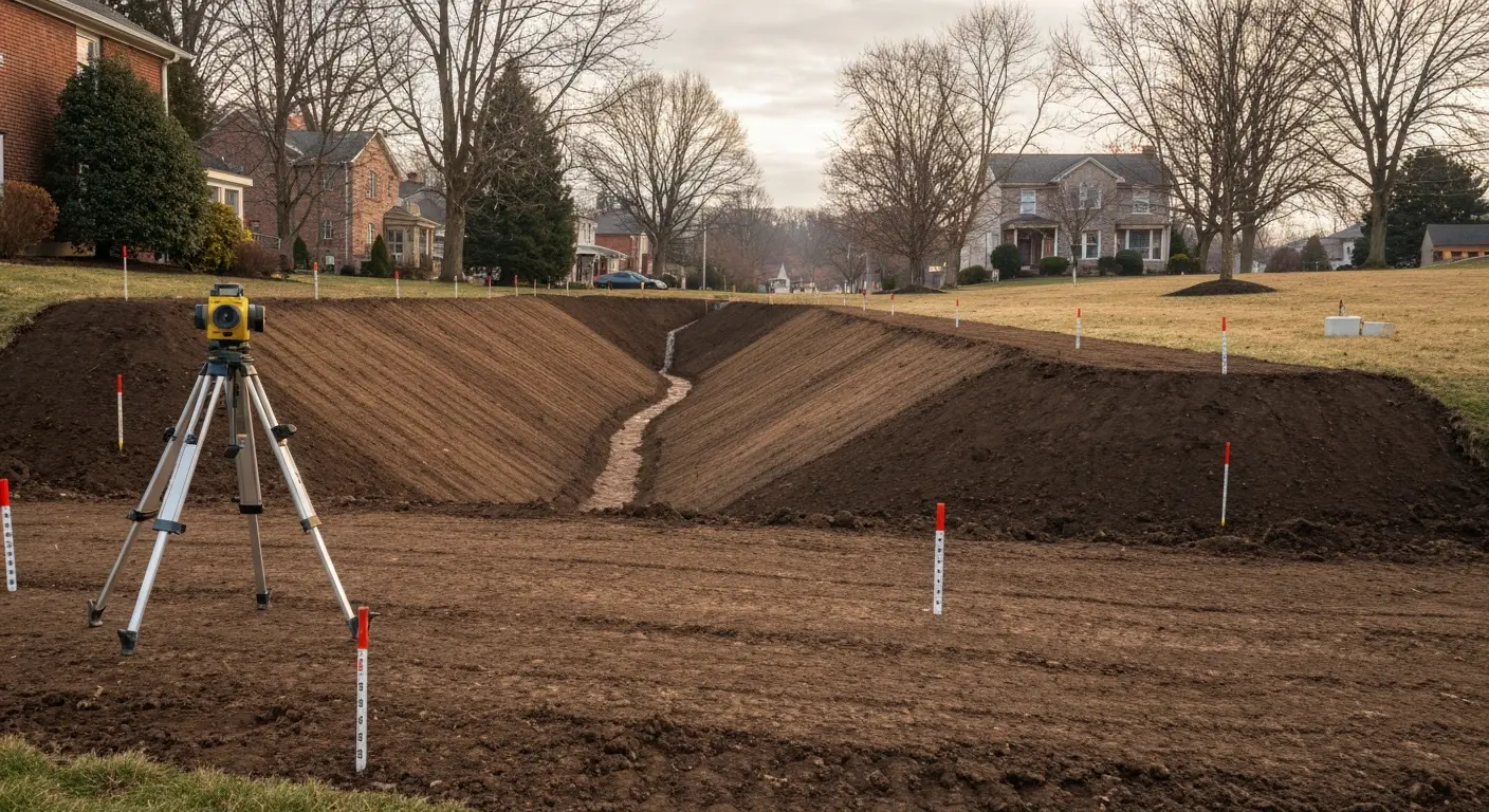 Site excavation and grading