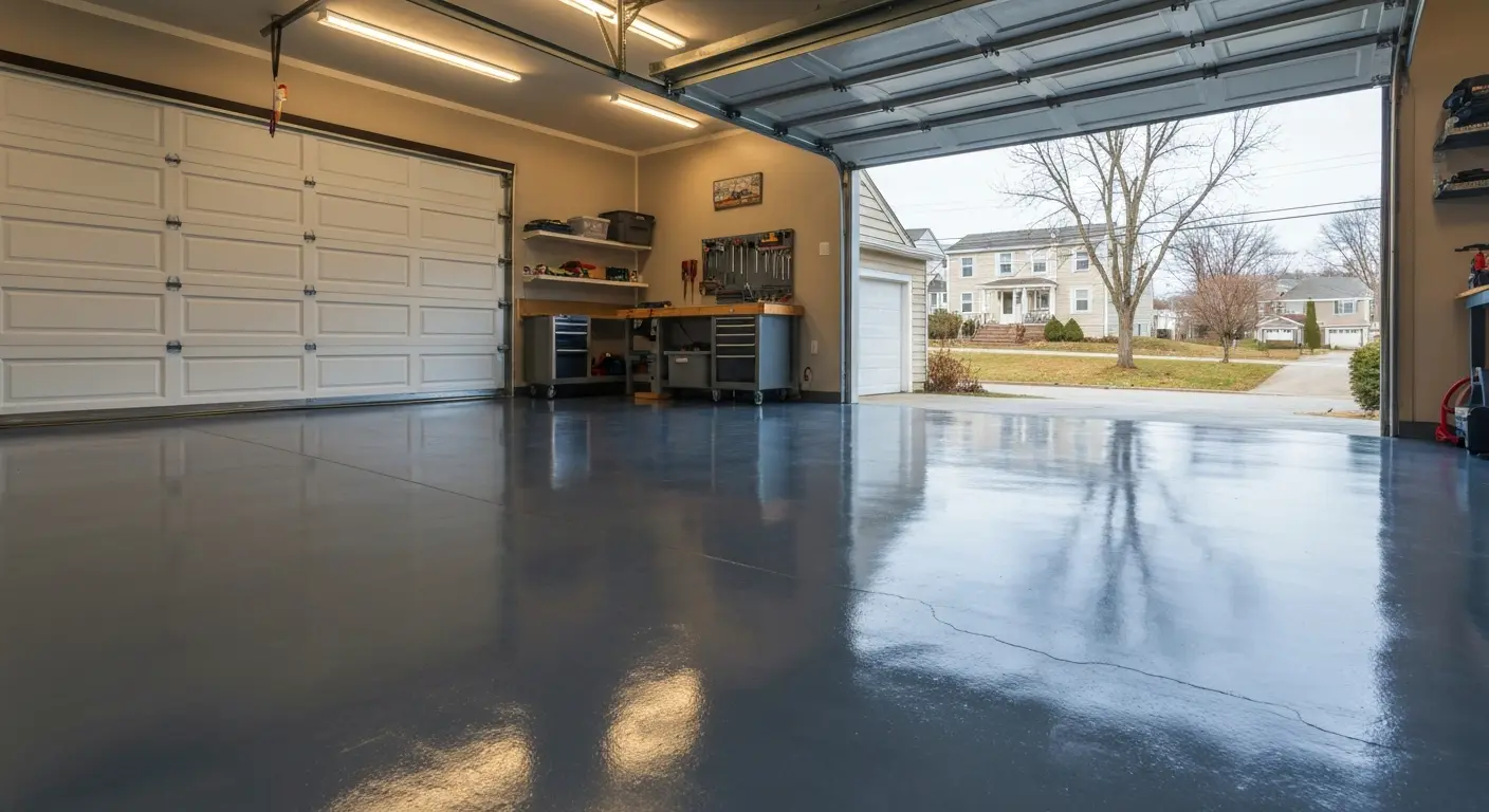 Epoxy concrete overlay