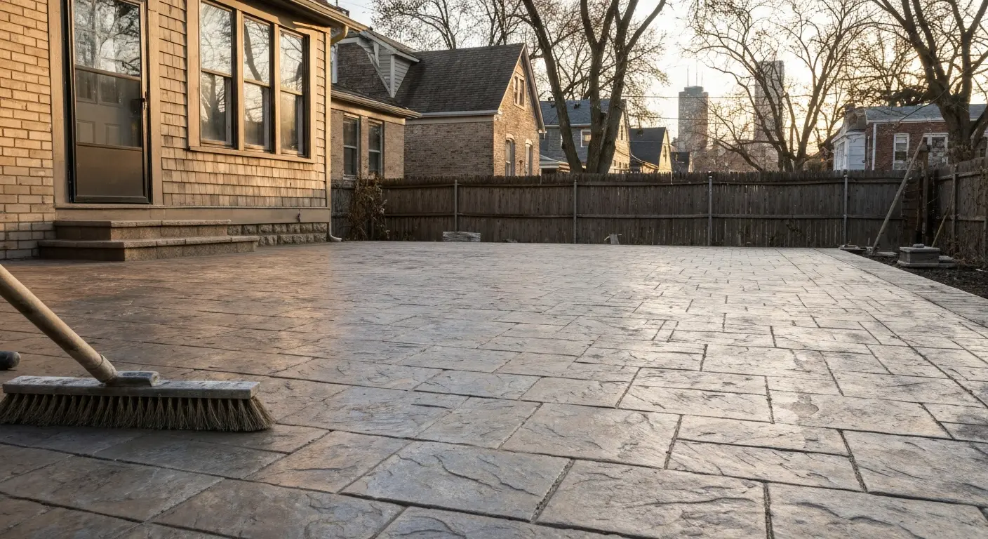 Custom stamped patio project