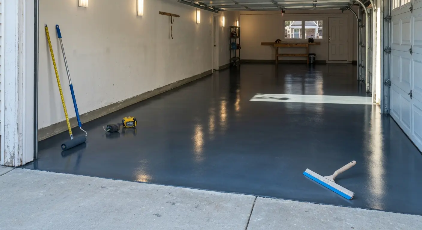 Epoxy garage floor