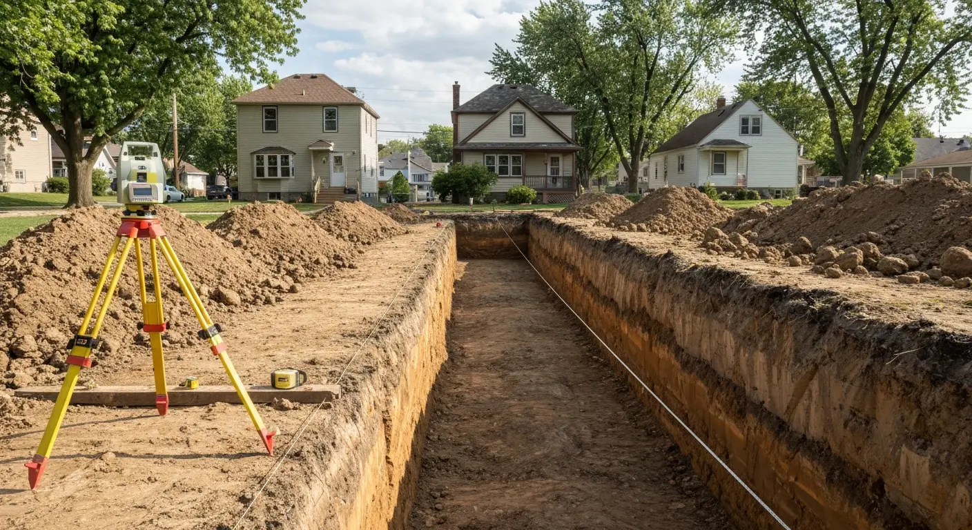 Basement excavation project