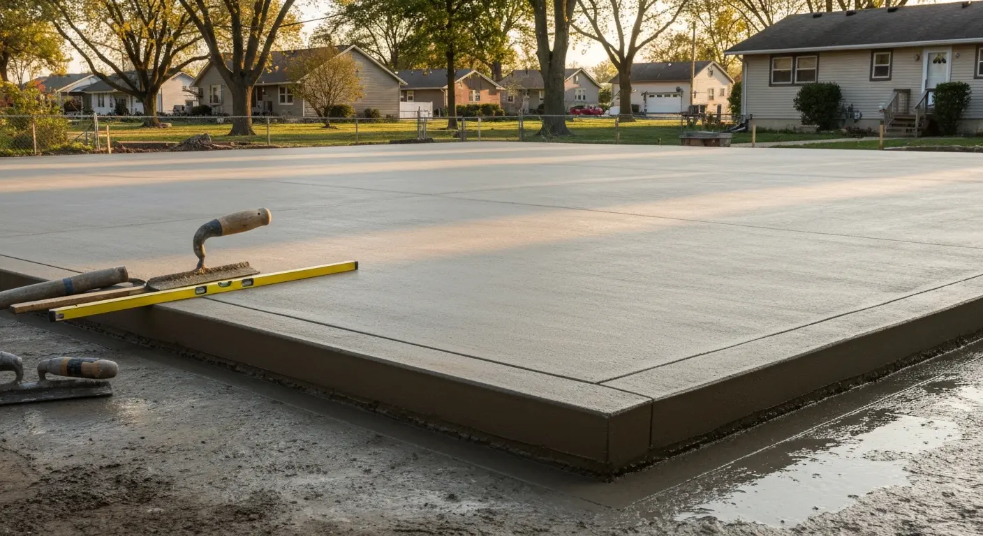 Concrete patio