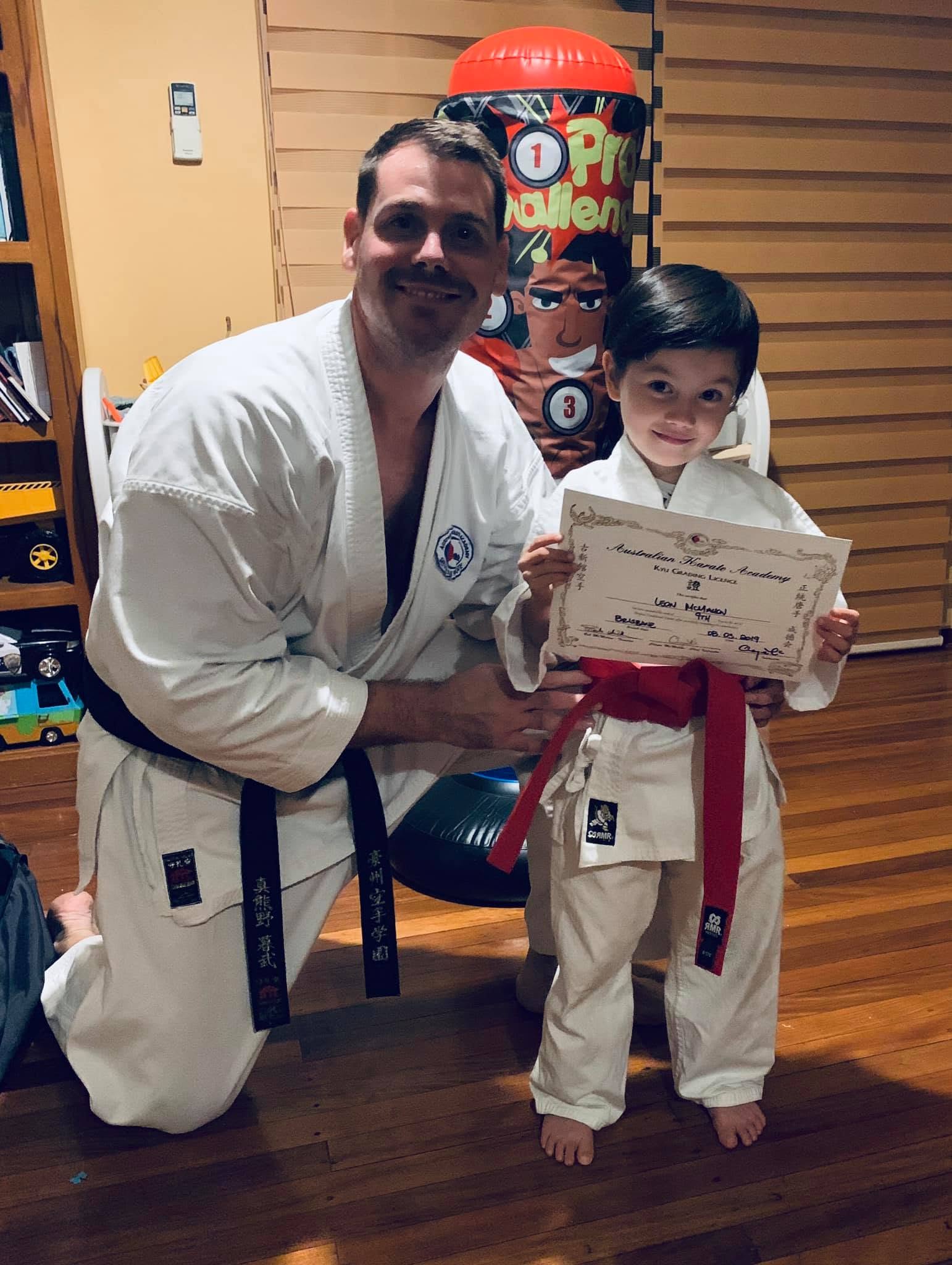 2023 — Leon grades to Junior Shodan