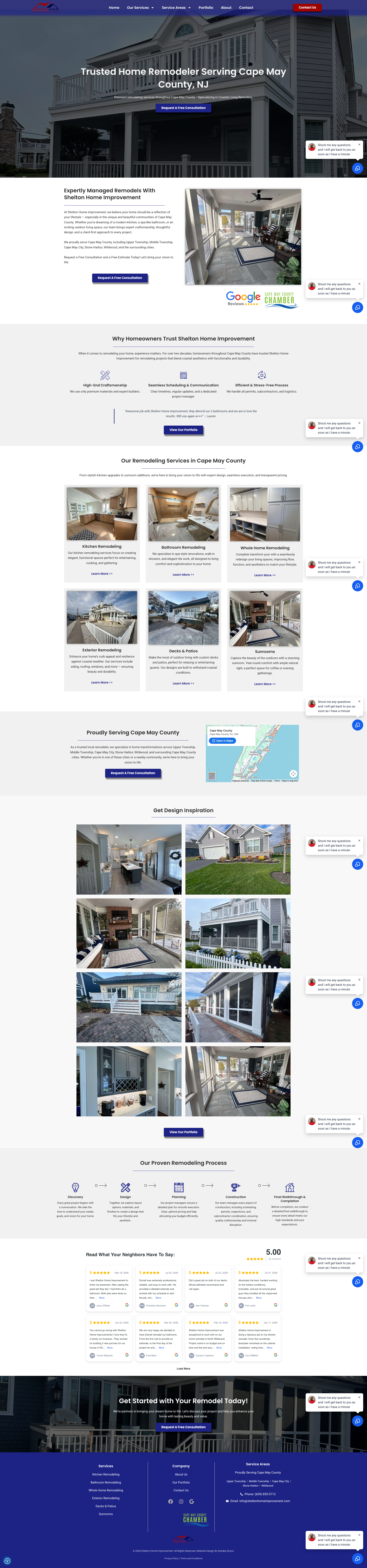 Website built for a New Jersey residential remodeling contractor