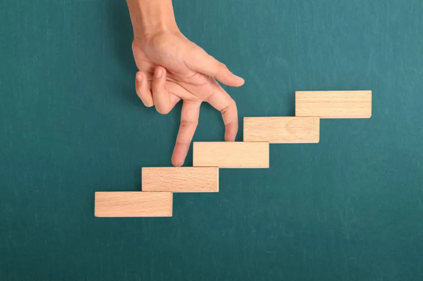 step by step