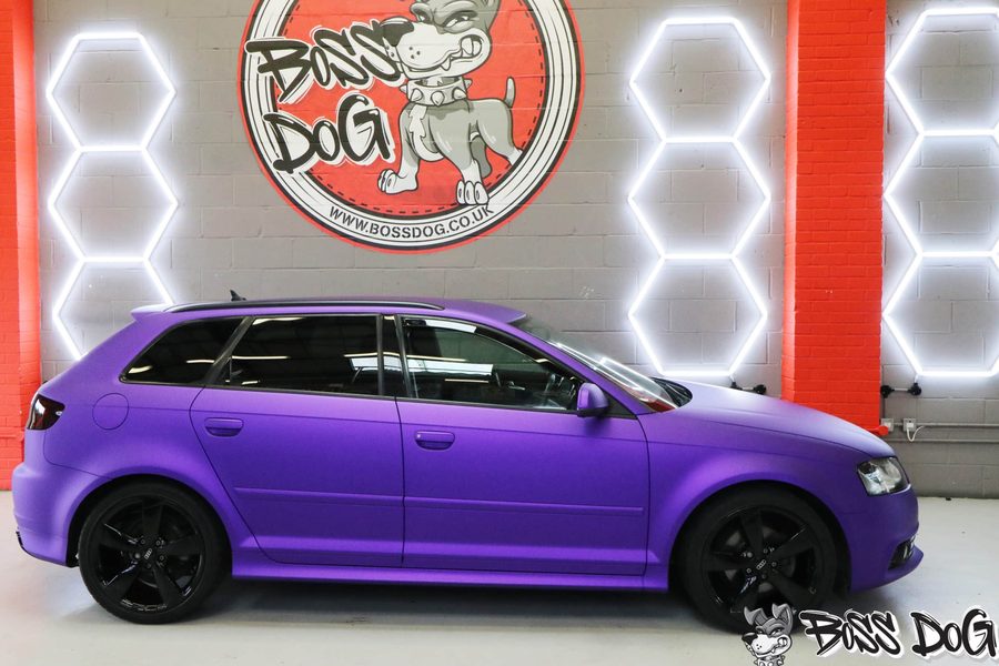 Audi, matt metallic purple