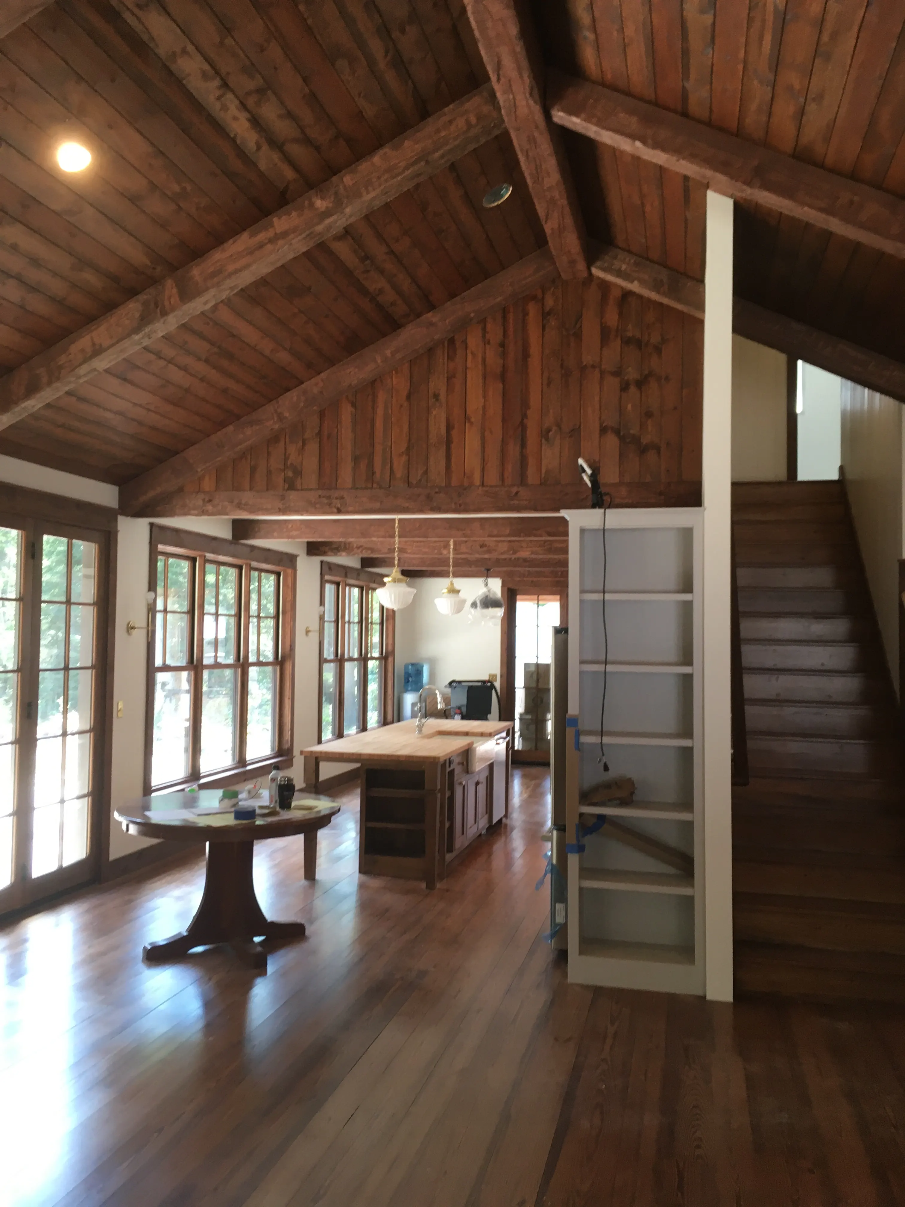 Completed custom timber interior