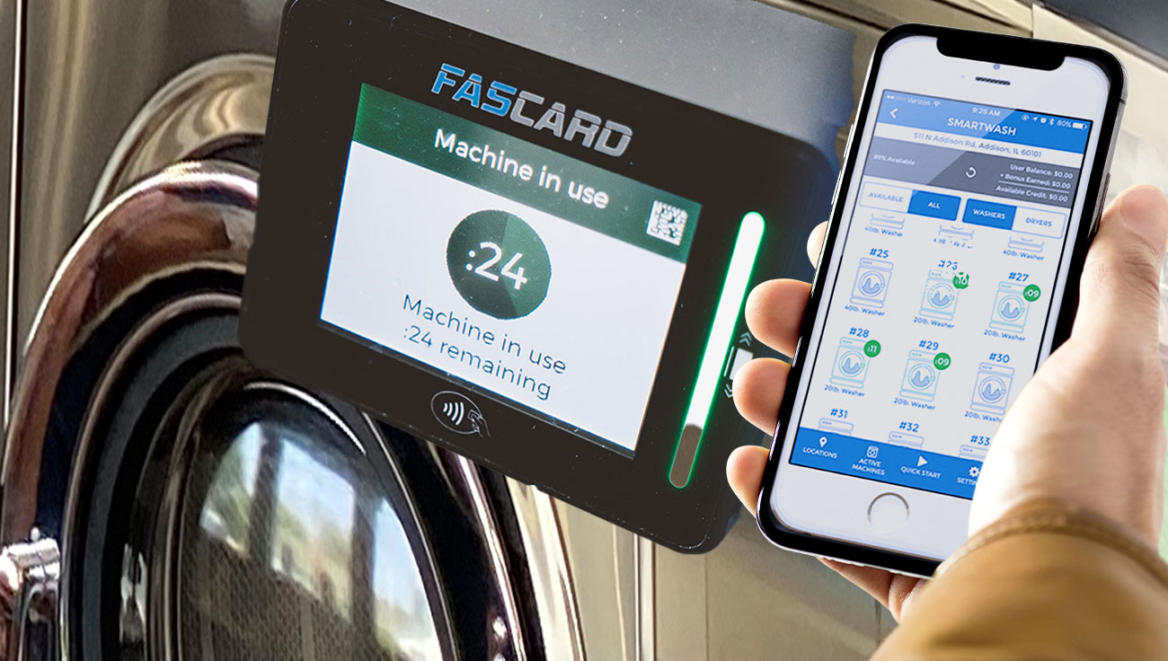 FasCard sistema de pago inteligente para lavandería