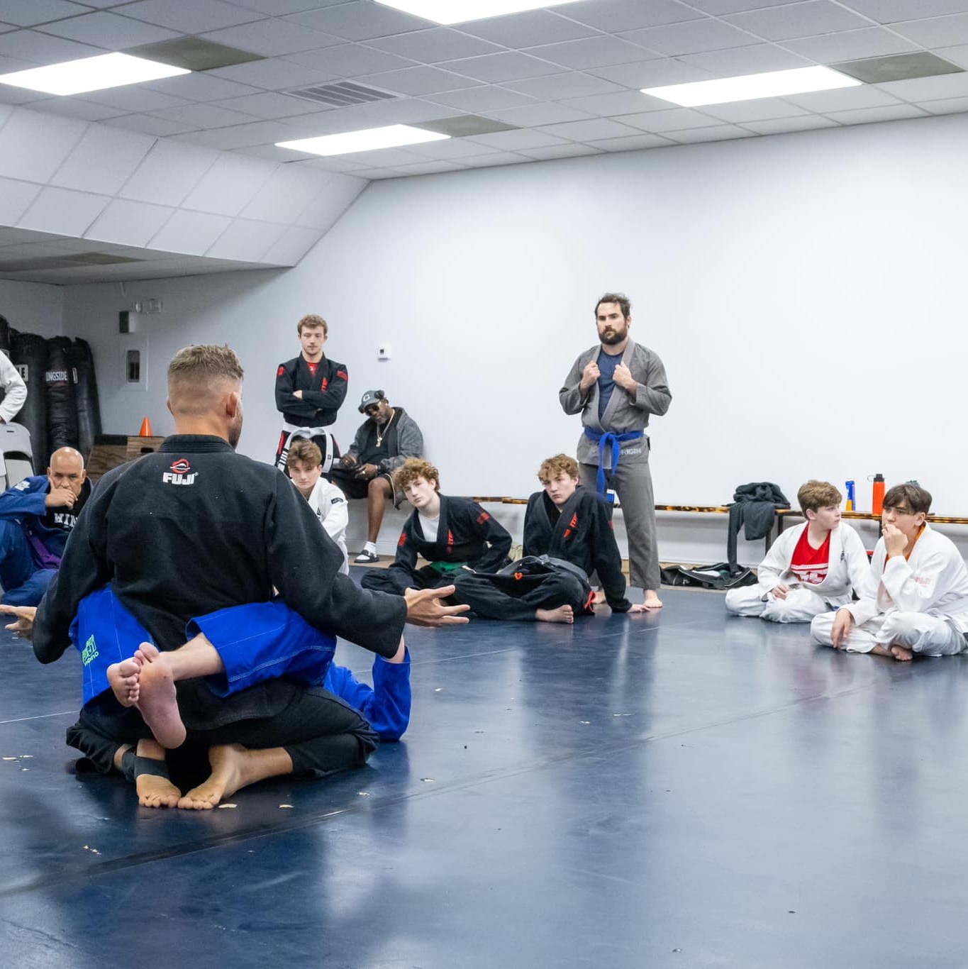 BJJ class instruction at Space Coast MMA