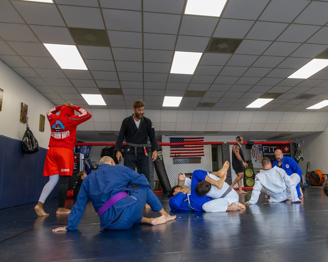 Fighter victory in the cage